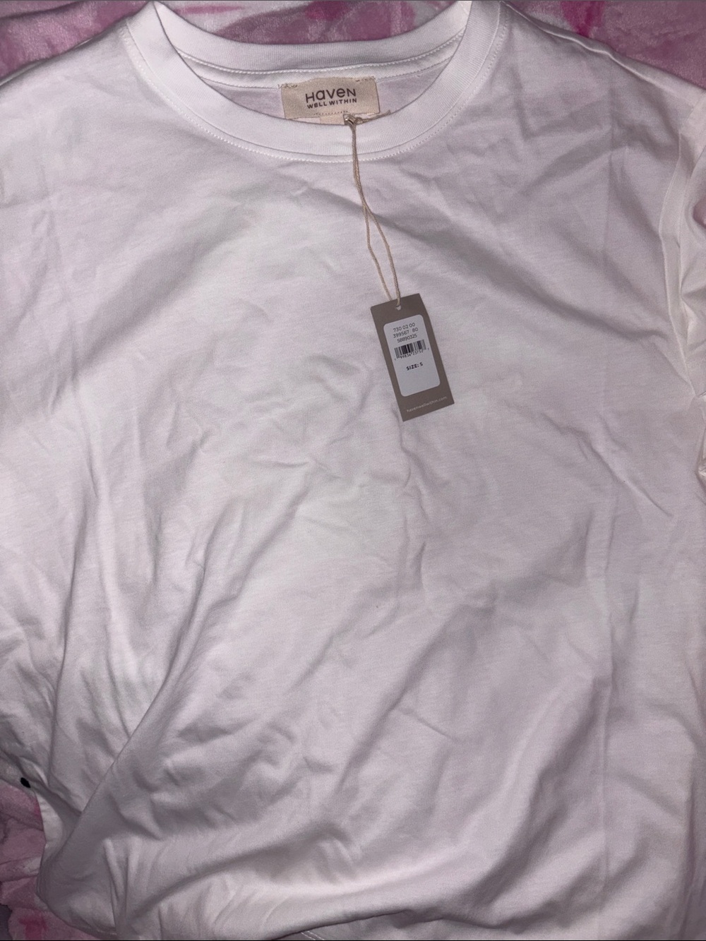 Haven White Crewneck Short Sleeve Tee